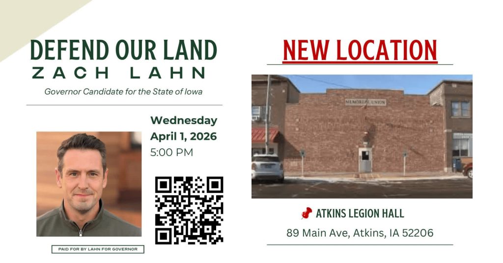 Defend Our Land – Atkins Town Hall