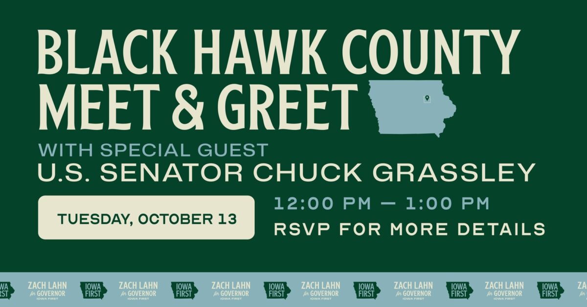 Black Hawk County Meet and Greet with Senator Chuck Grassley