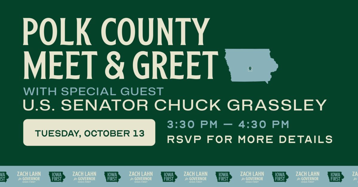 Polk County Meet and Greet with Senator Chuck Grassley